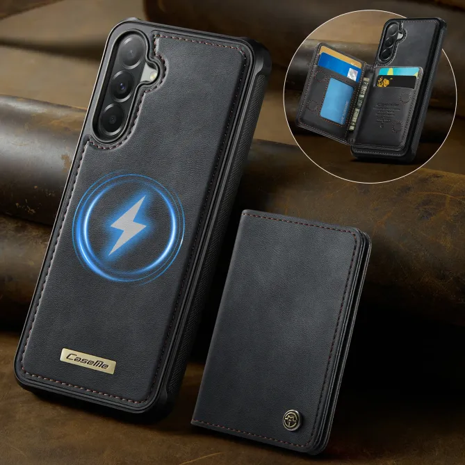 Coque Samsung Galaxy A57 ME80 Effet Cuir Portefeuille Magnétique Détachable