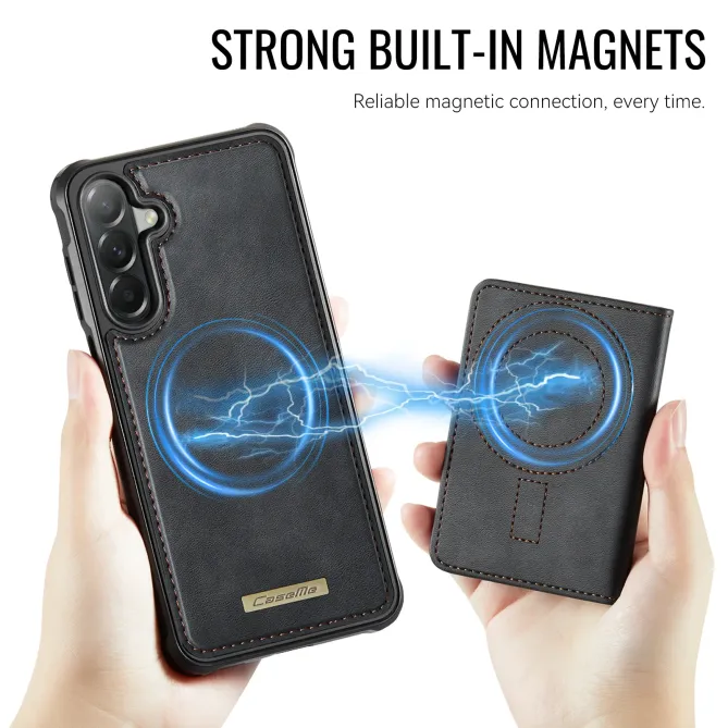 Coque Samsung Galaxy A57 ME80 Effet Cuir Portefeuille Magnétique Détachable