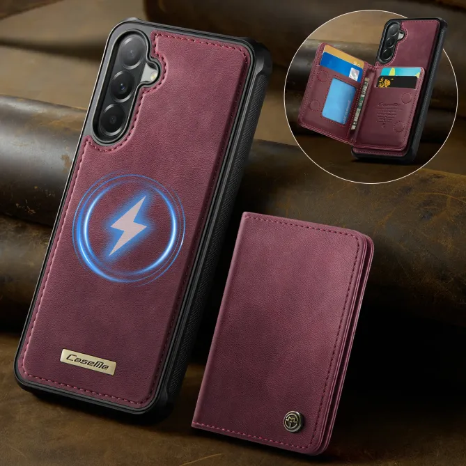 Coque Samsung Galaxy A57 ME80 Effet Cuir Portefeuille Magnétique Détachable