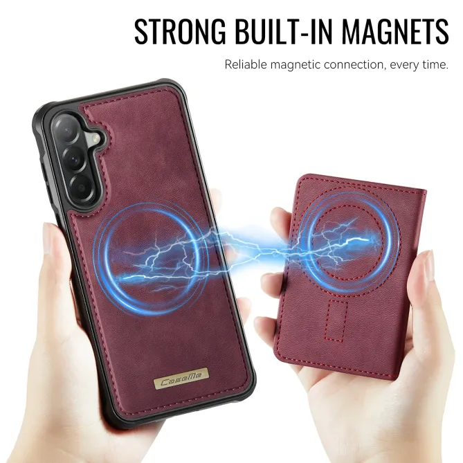 Coque Samsung Galaxy A57 ME80 Effet Cuir Portefeuille Magnétique Détachable