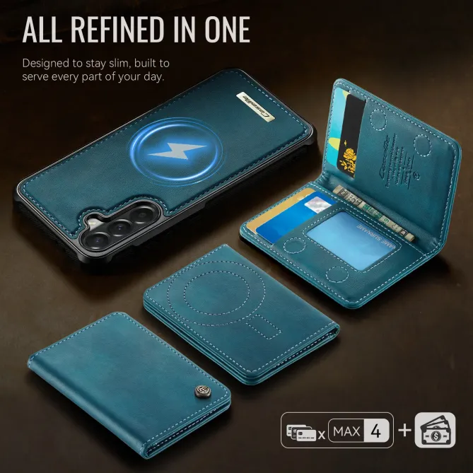 Coque Samsung Galaxy A57 ME80 Effet Cuir Portefeuille Magnétique Détachable