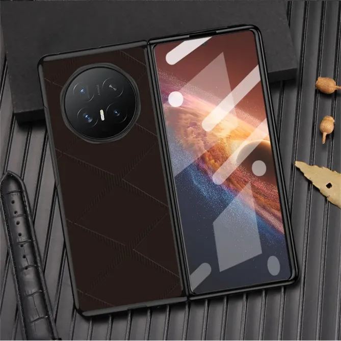 Coque Honor Magic V6 Simili Cuir Motif X Protection