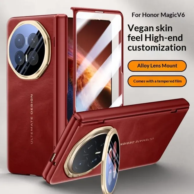Coque Honor Magic V6 NOBLE Protection Intégrale Cuir et Support