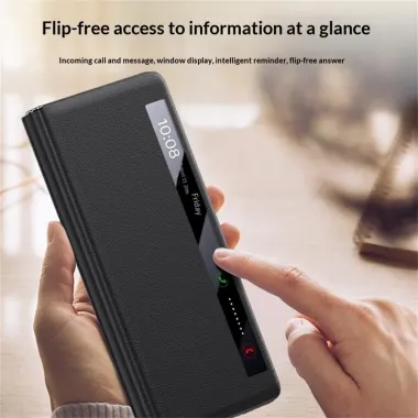 Housse Honor Magic V6 Simili Cuir Fenêtre Intelligente Béquille