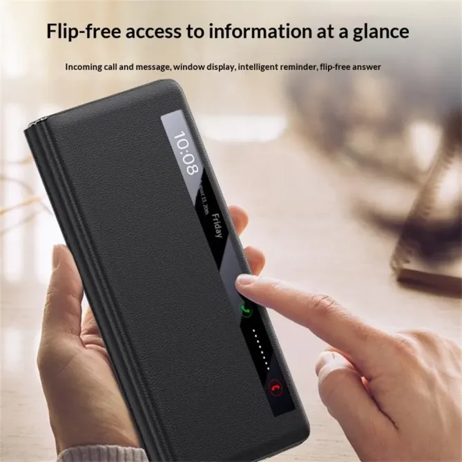 Housse Honor Magic V6 Simili Cuir Fenêtre Intelligente Béquille