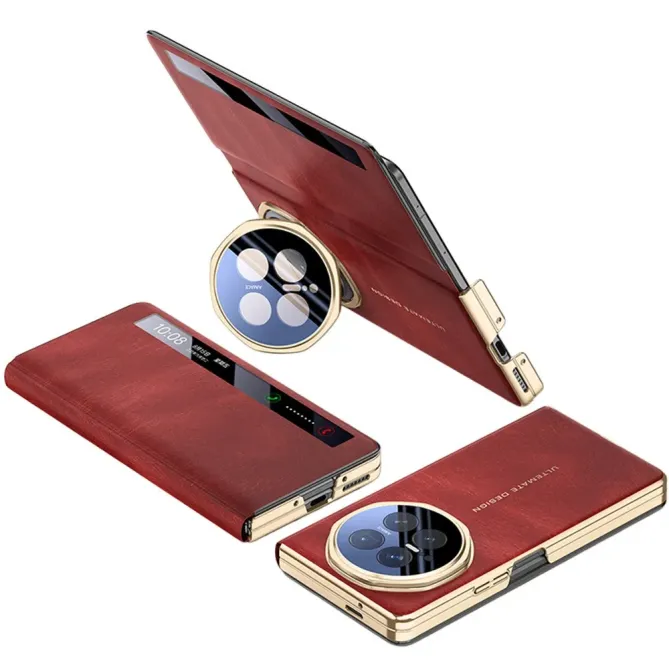 Housse Honor Magic V6 Simili Cuir Fenêtre Intelligente Béquille