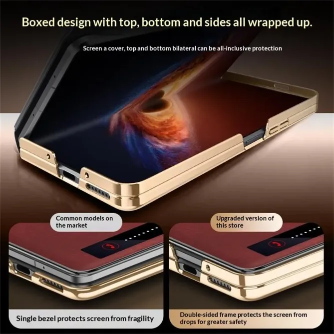 Housse Honor Magic V6 Simili Cuir Fenêtre Intelligente Béquille