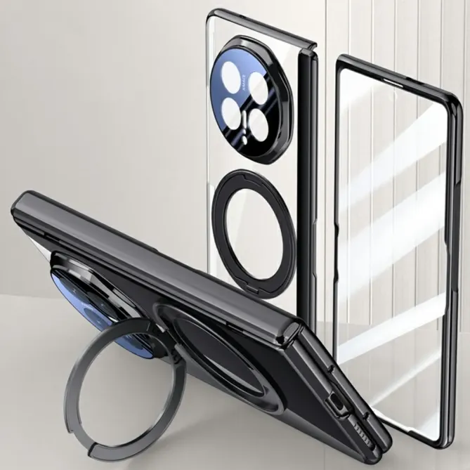 Coque Honor Magic V6 PRISM PC Transparent Anneau Support