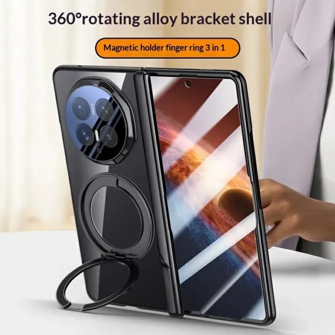 Coque Honor Magic V6 PRISM PC Transparent Anneau Support