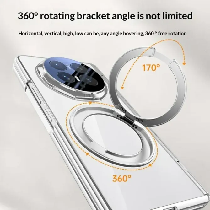 Coque Honor Magic V6 PRISM PC Transparent Anneau Support