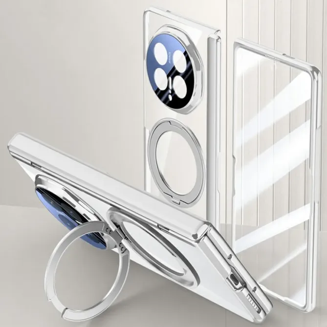 Coque Honor Magic V6 PRISM PC Transparent Anneau Support