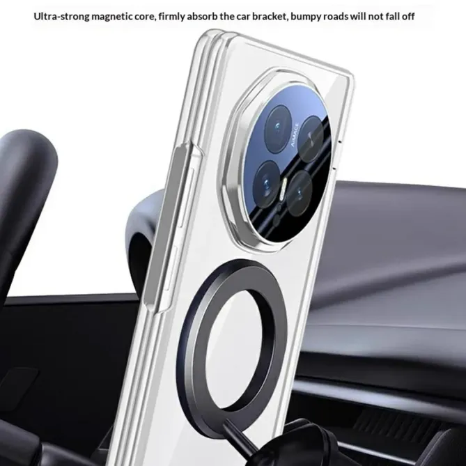 Coque Honor Magic V6 PRISM PC Transparent Anneau Support