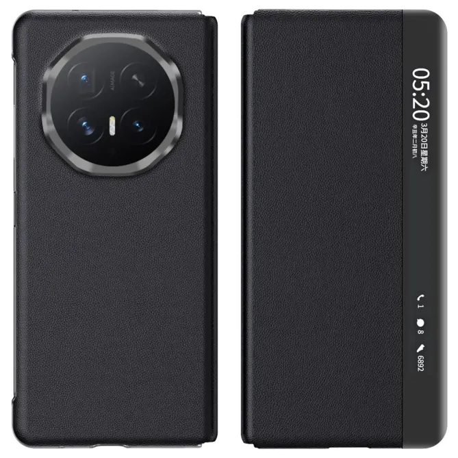 Housse Honor Magic V6 Simili Cuir Fenêtre Intelligente Béquille