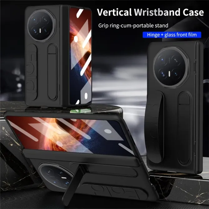 Coque Honor Magic V6 PC Béquille Poignet Verre Trempé