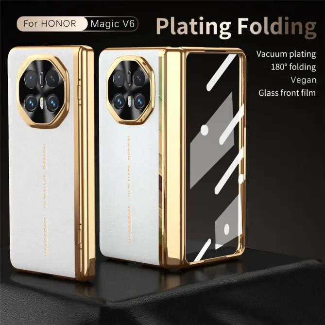 Coque Honor Magic V6 Simili Cuir Valamir avec Verre Trempé Intégré
