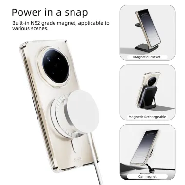 Coque Honor Magic V6 ABEEL PC Transparent Magnétique