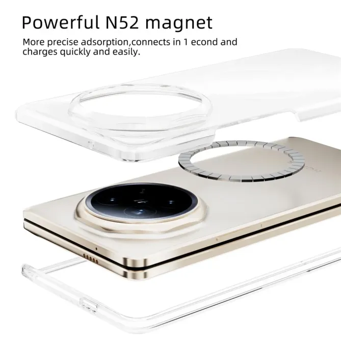 Coque Honor Magic V6 ABEEL PC Transparent Magnétique