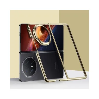 Coque Honor Magic V6 Transparente avec Contour Galvanisé et Protection Charnière