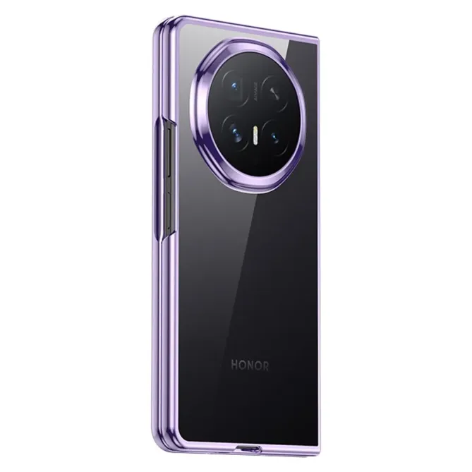 Coque Honor Magic V6 Transparente avec Contour Galvanisé et Protection Charnière