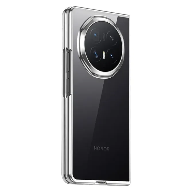 Coque Honor Magic V6 Transparente avec Contour Galvanisé et Protection Charnière