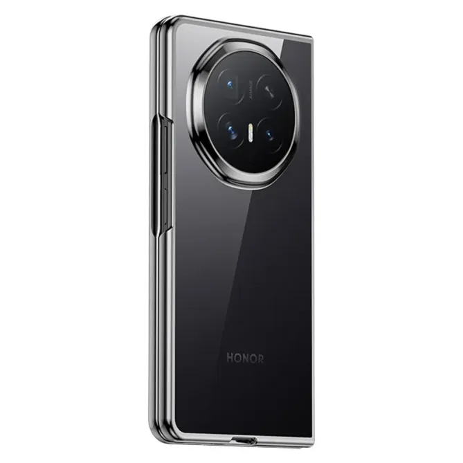 Coque Honor Magic V6 Transparente avec Contour Galvanisé et Protection Charnière
