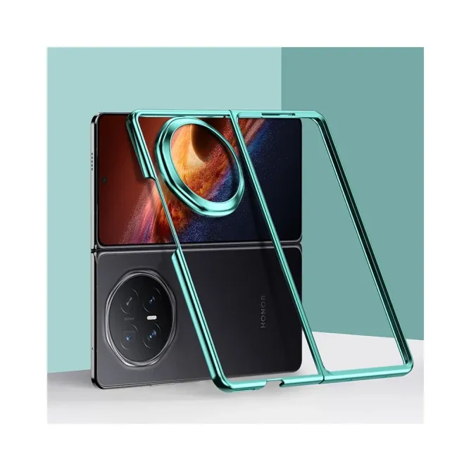 Coque Honor Magic V6 Transparente avec Contour Galvanisé et Protection Charnière