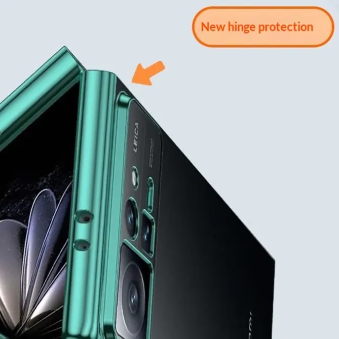 Coque Honor Magic V6 Transparente avec Contour Galvanisé et Protection Charnière