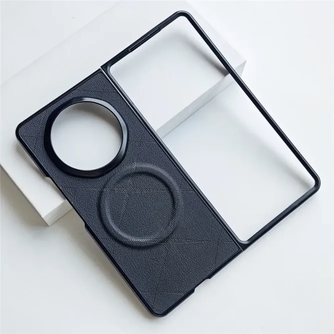 Coque Honor Magic V6 Simili Cuir Motif X Magnétique