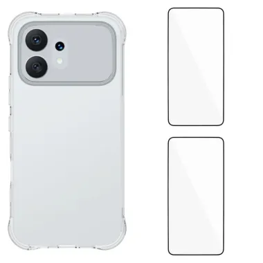 Pack Protection Honor 600 Coque Transparente TPU + 2 Verres Trempés