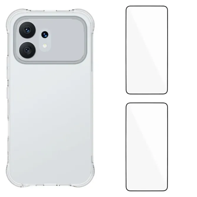 Pack Protection Honor 600 Coque Transparente TPU + 2 Verres Trempés
