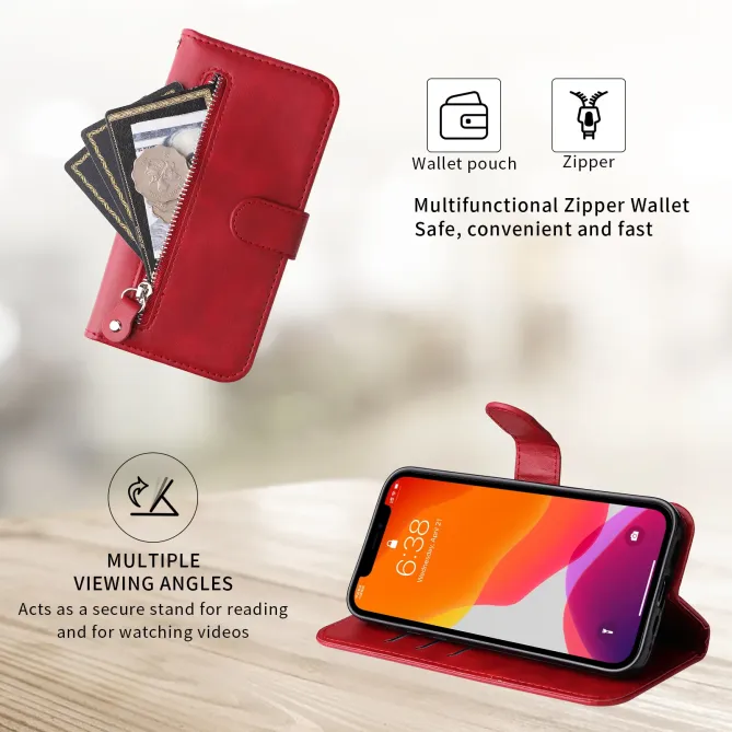 Housse Honor 600 / 600 Pro Portefeuille Zippée Simili Cuir