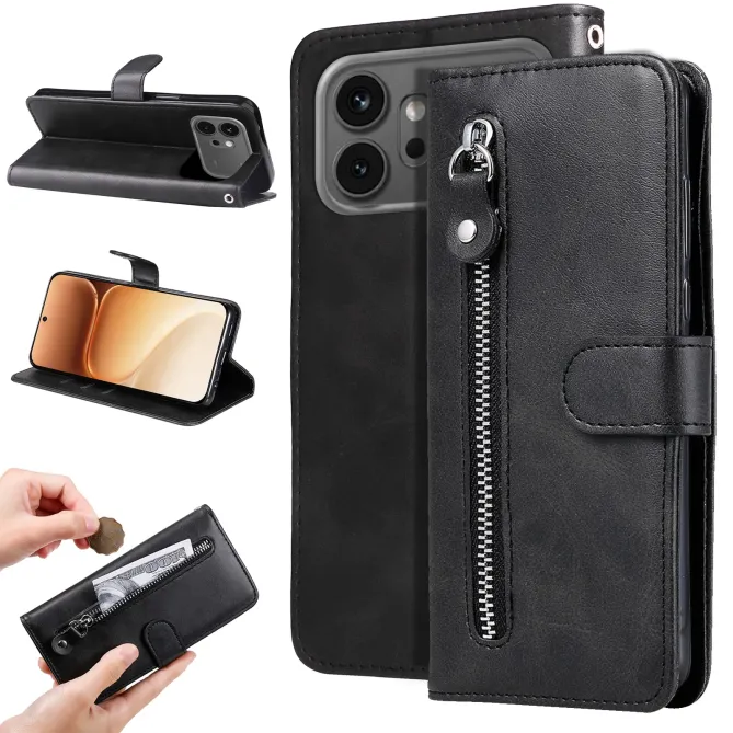 Housse Honor 600 / 600 Pro Portefeuille Zippée Simili Cuir