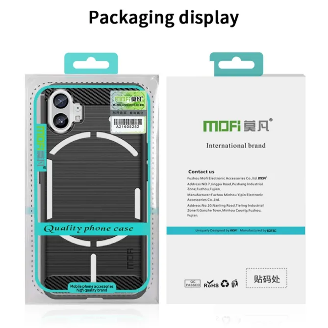 Coque Nothing Phone (1) Fibre de Carbone Antichoc Protection