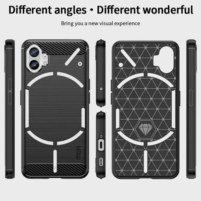 Coque Nothing Phone (1) Fibre de Carbone Antichoc Protection