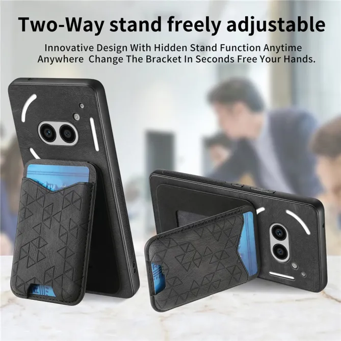 Coque Nothing Phone (2a) Simili Cuir Béquille Protection