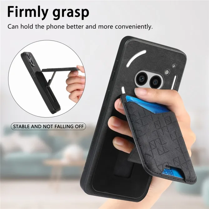 Coque Nothing Phone (2a) Simili Cuir Béquille Protection