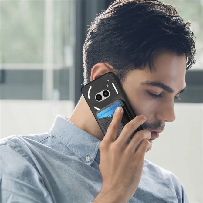 Coque Nothing Phone (2a) Simili Cuir Béquille Protection