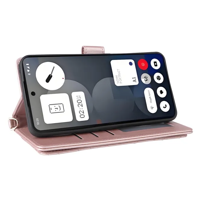 Housse Nothing Phone (3a) Pro Simili Cuir Sangle Porte-Cartes