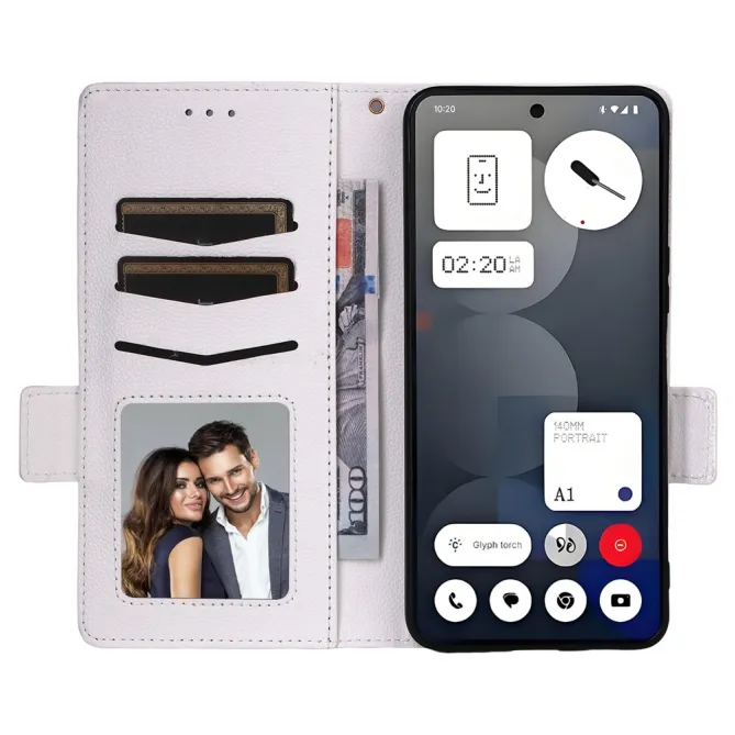 Coque Nothing Phone (3a) Pro Simili Cuir Protection 5