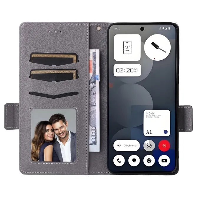 Coque Nothing Phone (3a) Pro Simili Cuir Protection 5