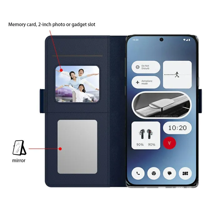 Coque Nothing Phone (3a) Simili Cuir Protection 6