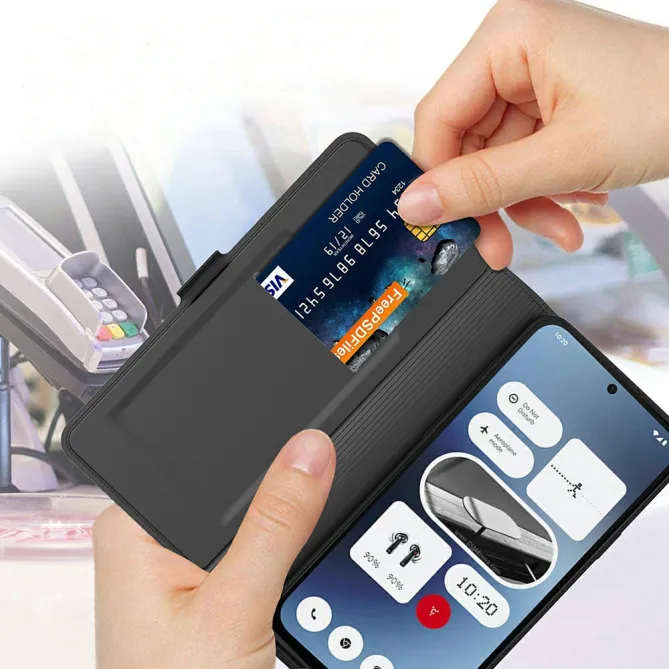 Coque Nothing Phone (3a) Simili Cuir Antichoc Protection