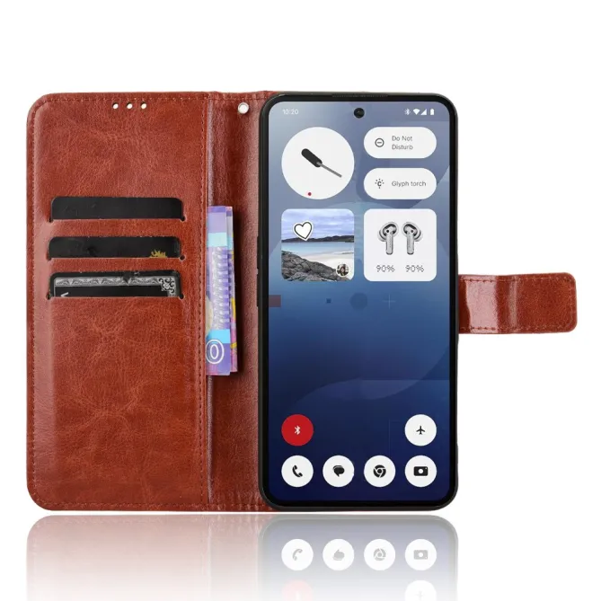 Housse Nothing Phone (3a) Simili Cuir Sangle Porte-Cartes
