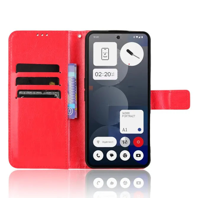 Housse Nothing Phone (3a) Pro Simili Cuir Sangle Porte-Cartes 2