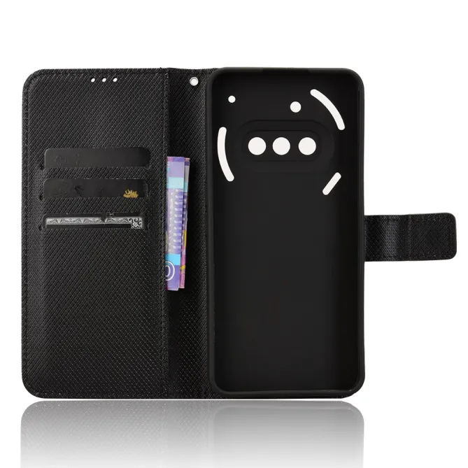 Housse Nothing Phone (3a) Simili Cuir Sangle Porte-Cartes 2