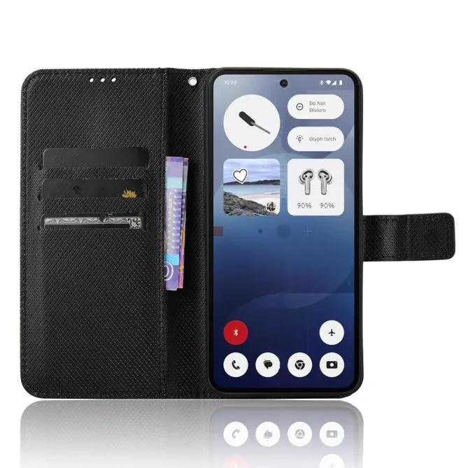 Housse Nothing Phone (3a) Simili Cuir Sangle Porte-Cartes 2