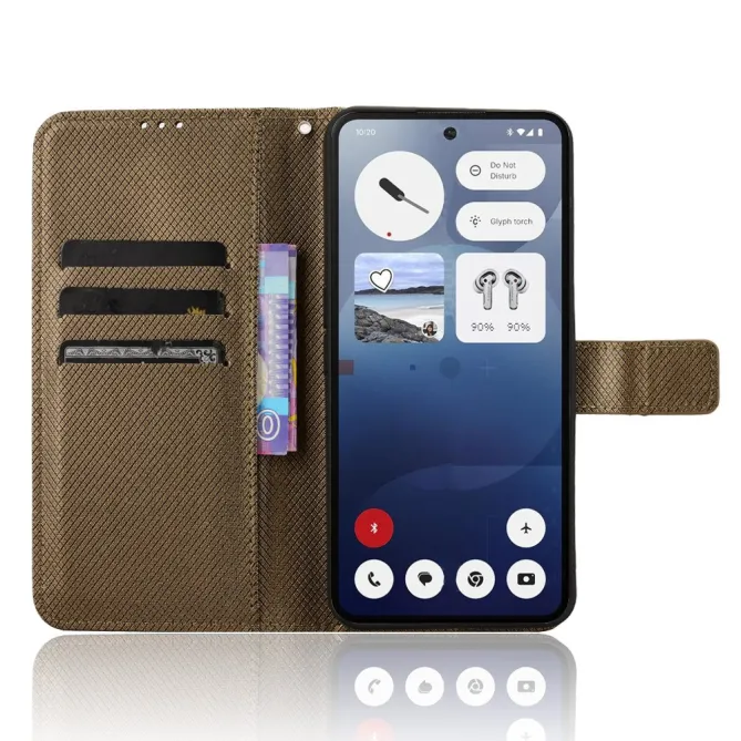 Housse Nothing Phone (3a) Simili Cuir Sangle Porte-Cartes 2