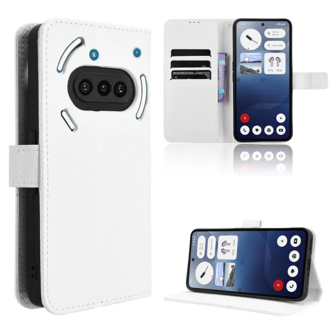 Housse Nothing Phone (3a) Simili Cuir Sangle Porte-Cartes 2