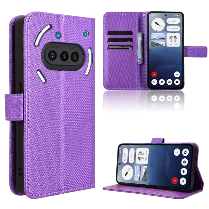 Housse Nothing Phone (3a) Simili Cuir Sangle Porte-Cartes 2