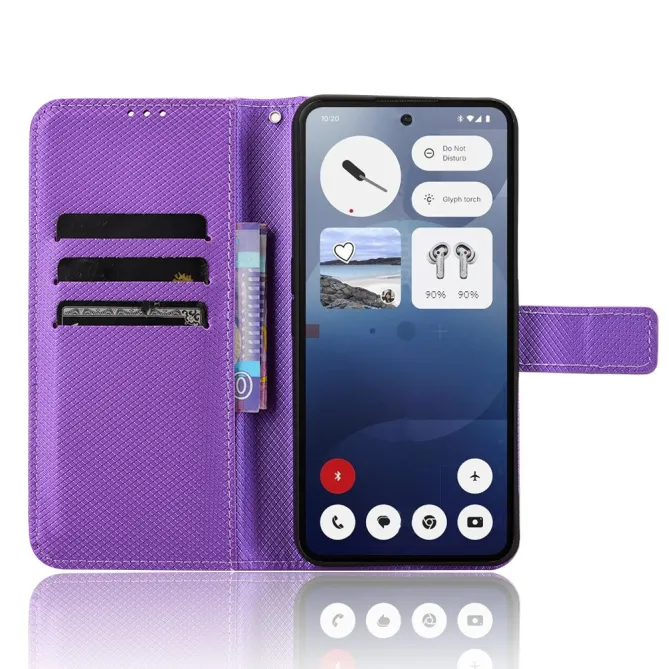 Housse Nothing Phone (3a) Simili Cuir Sangle Porte-Cartes 2